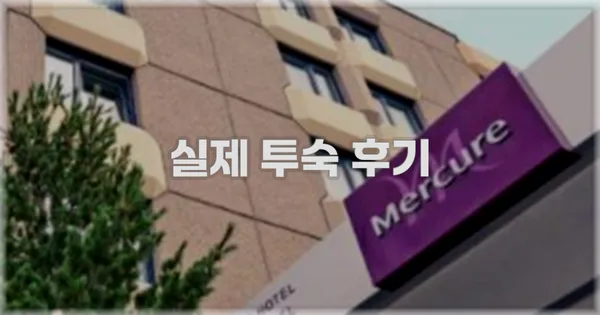 💬 실제 투숙 후기